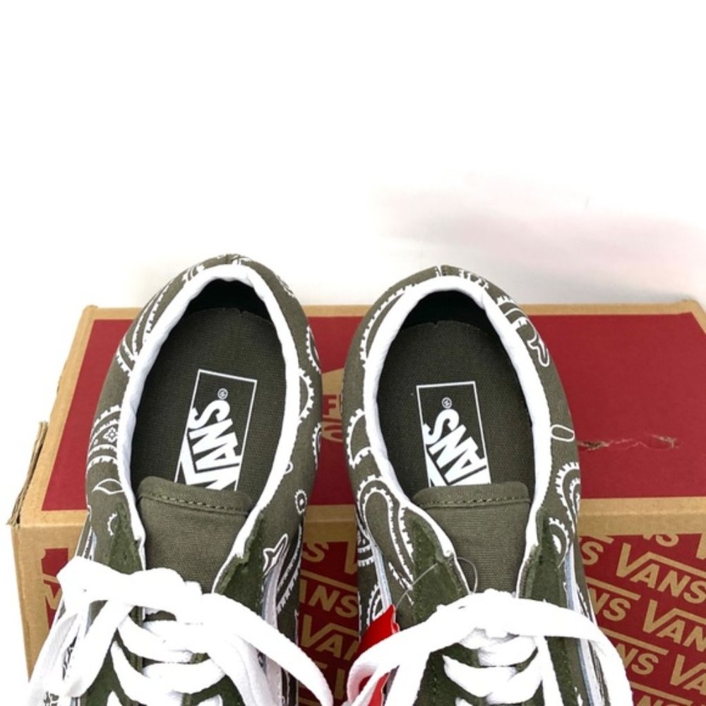 VANS Old Skool Low Top Green Men’s Suede Canvas Skate Sneakers Size VN0A5KRFB0F - Picture 10 of 11